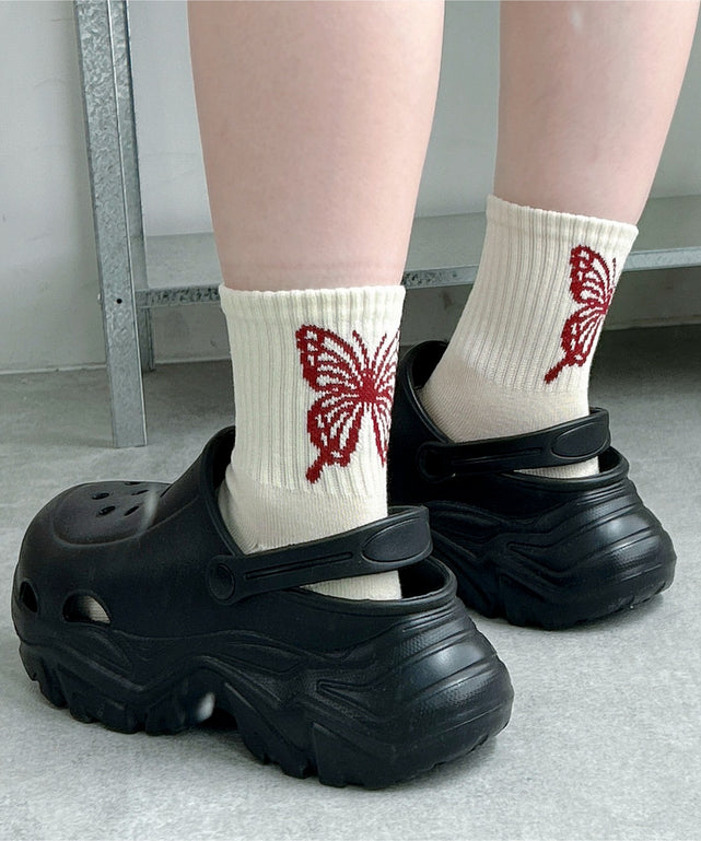 バックバタフライクルーソックス｜WEGO（ウィゴー） – WEGO ONLINE STORE