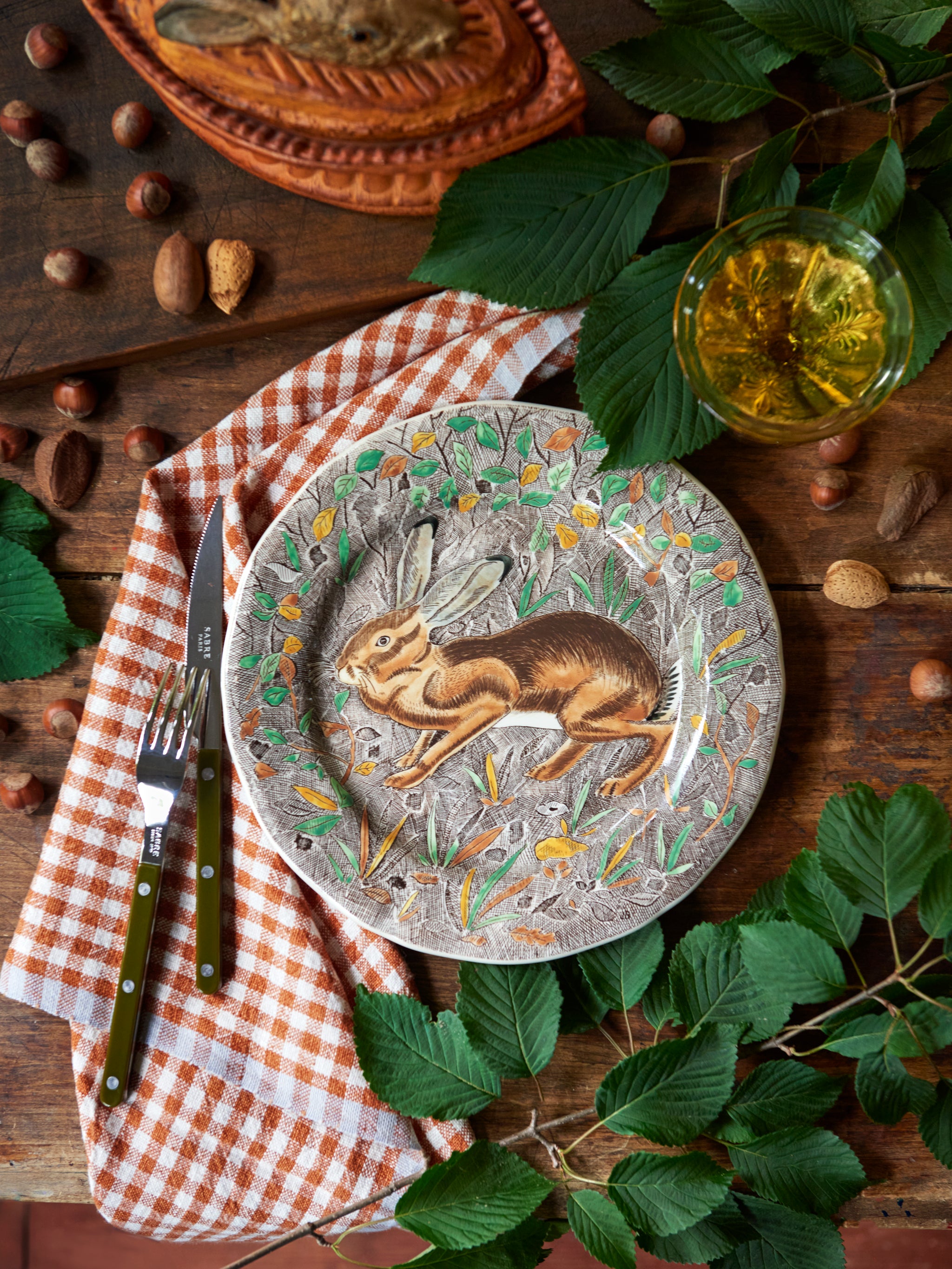 Gien Rambouillet Dinner Plate Hare | Dinnerware | Weston Table