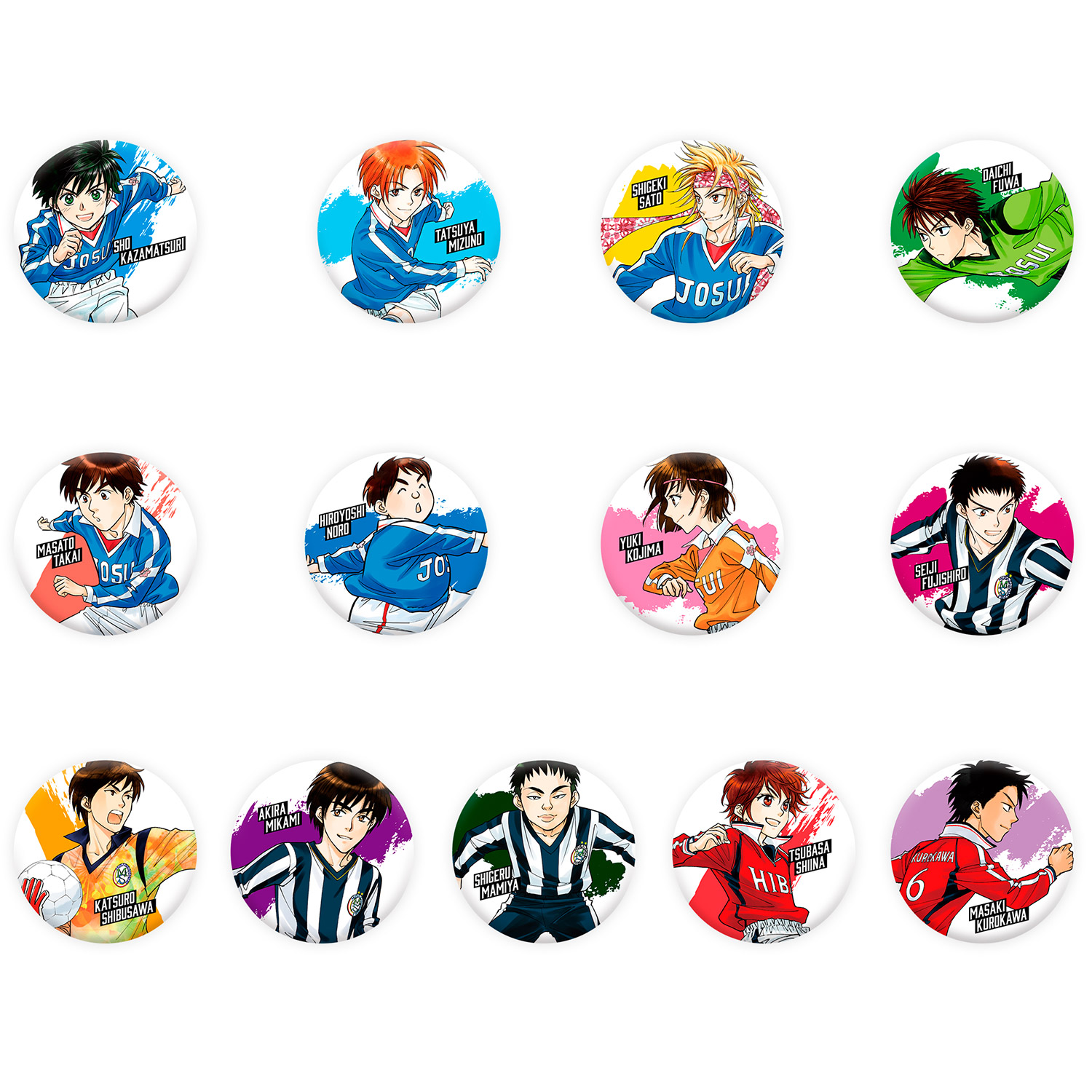 ホイッスル！作品25周年記念企画展｜トレーディング缶バッジ A