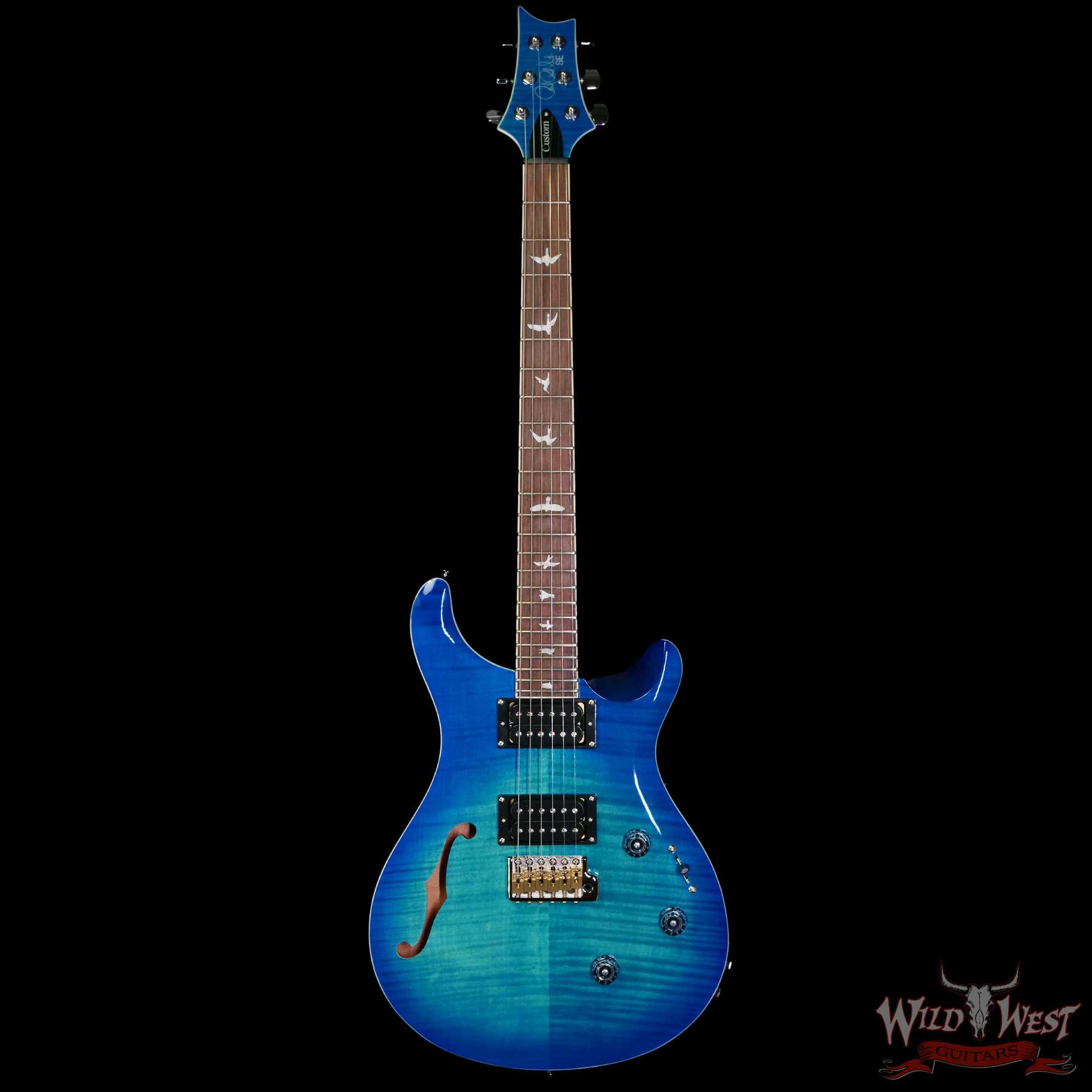 Paul Reed Smith PRS SE Custom 24 Semi-Hollow Piezo Lake Blue 6.90
