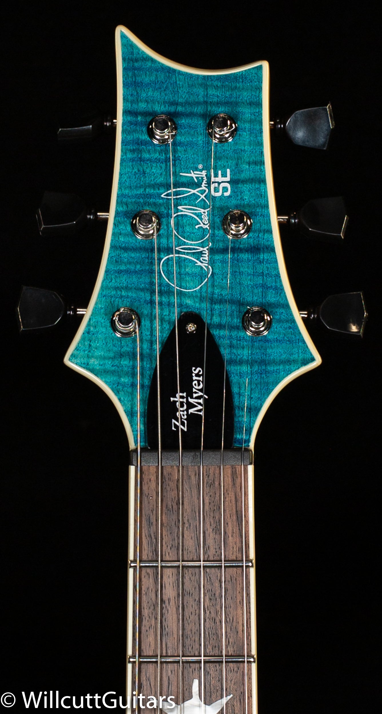 PRS SE Zach Myers Semi-Hollow Myers Blue (875) - Willcutt Guitars