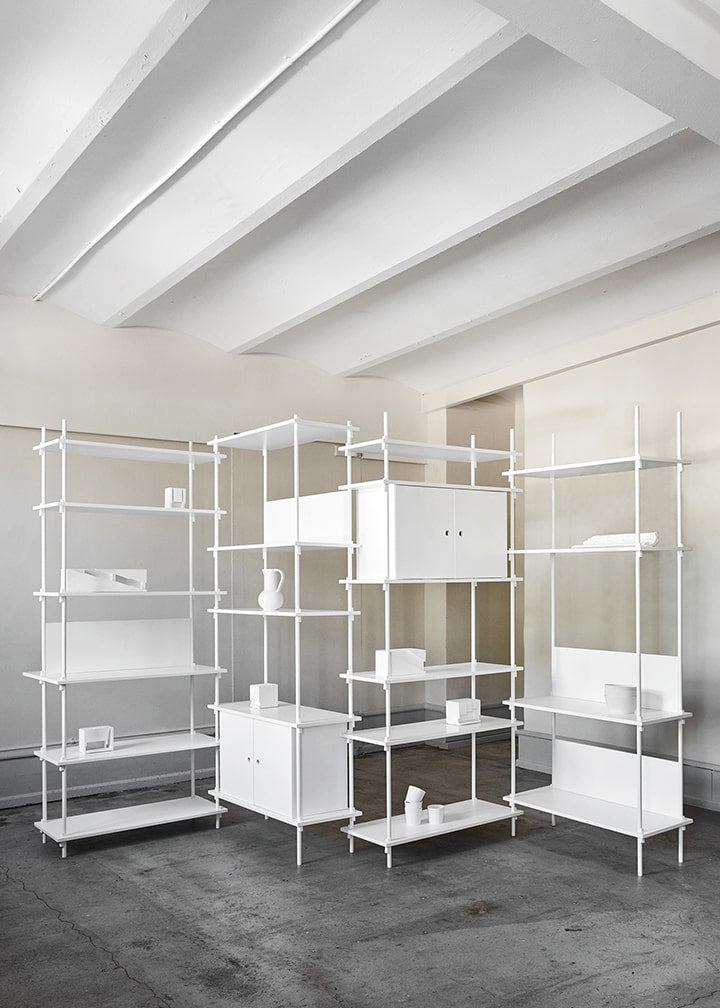 シェルビングシステム デザイナーズ家具 MOEBE 本棚 デスク ワード