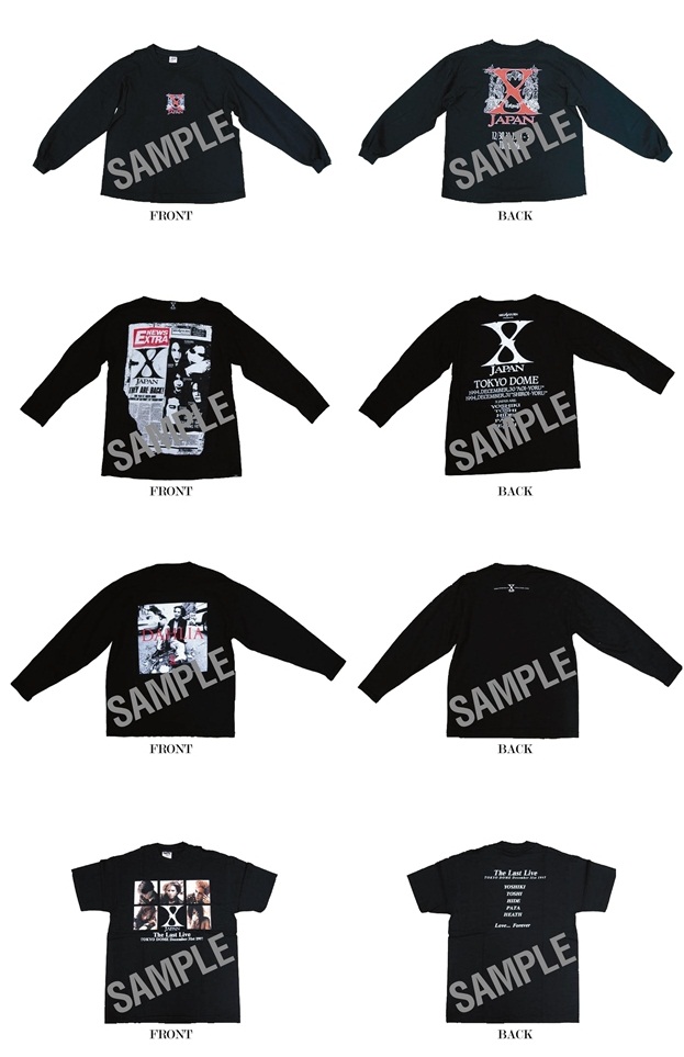 購入者特典情報】X JAPAN「Blu-ray BOX」復刻版ツアーTシャツの画像