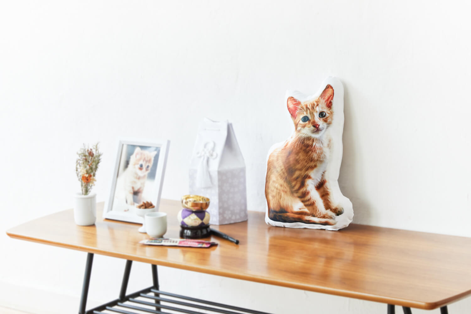 遺毛入れつきうちの子メモリアルクッション 40cm｜ペットのオーダー