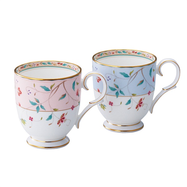ノリタケ」〈花更紗〉マグペアセット（色変り）｜百万石百貨店