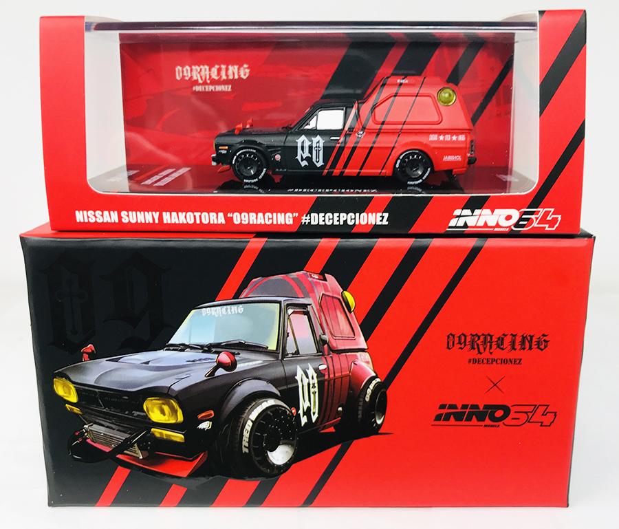 INNO64 1/64 NISSAN SUNNY HAKOTORA 09 RACING / *FREE USA SHIPPING