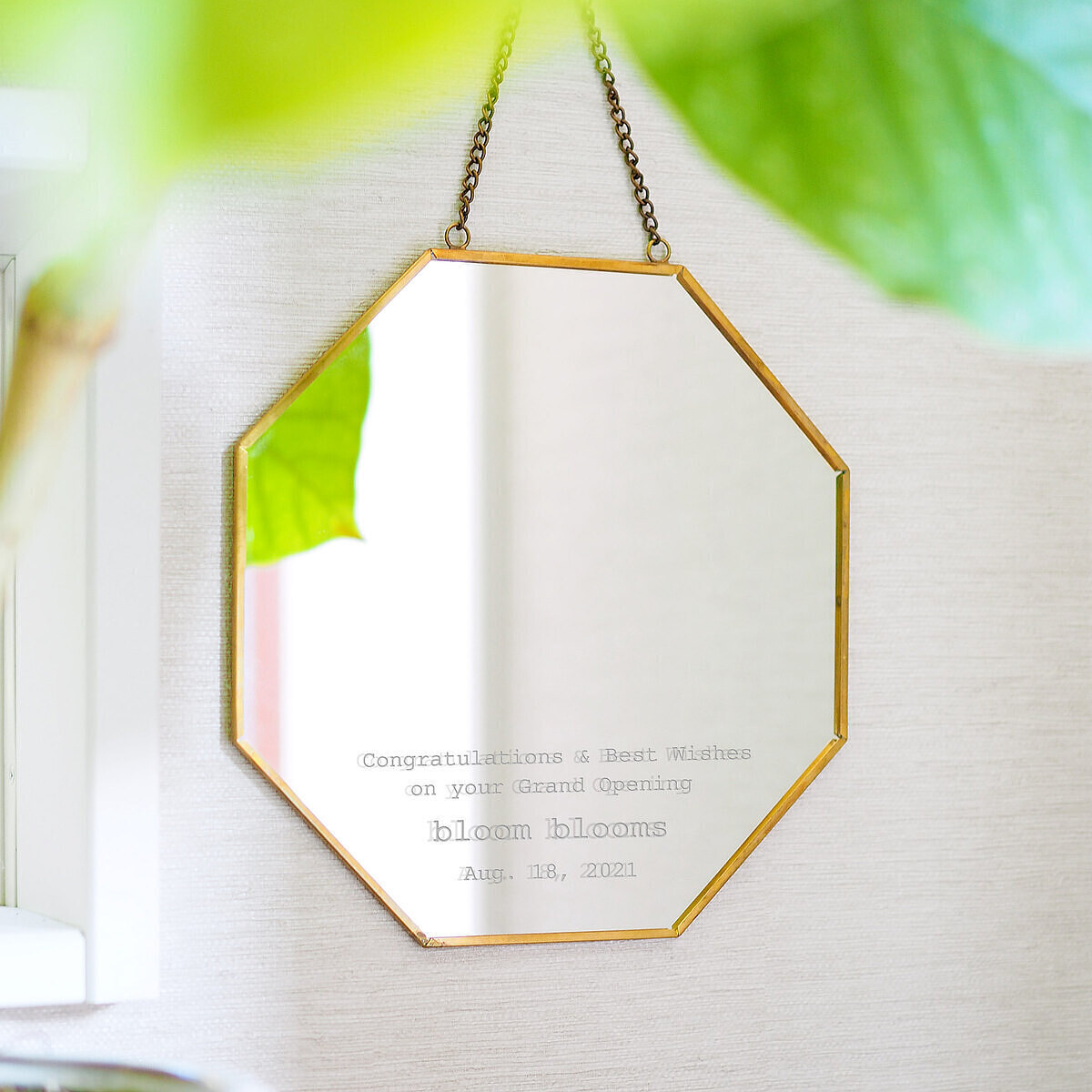 真鍮ウォールミラー オクタゴン [ 2-U ]