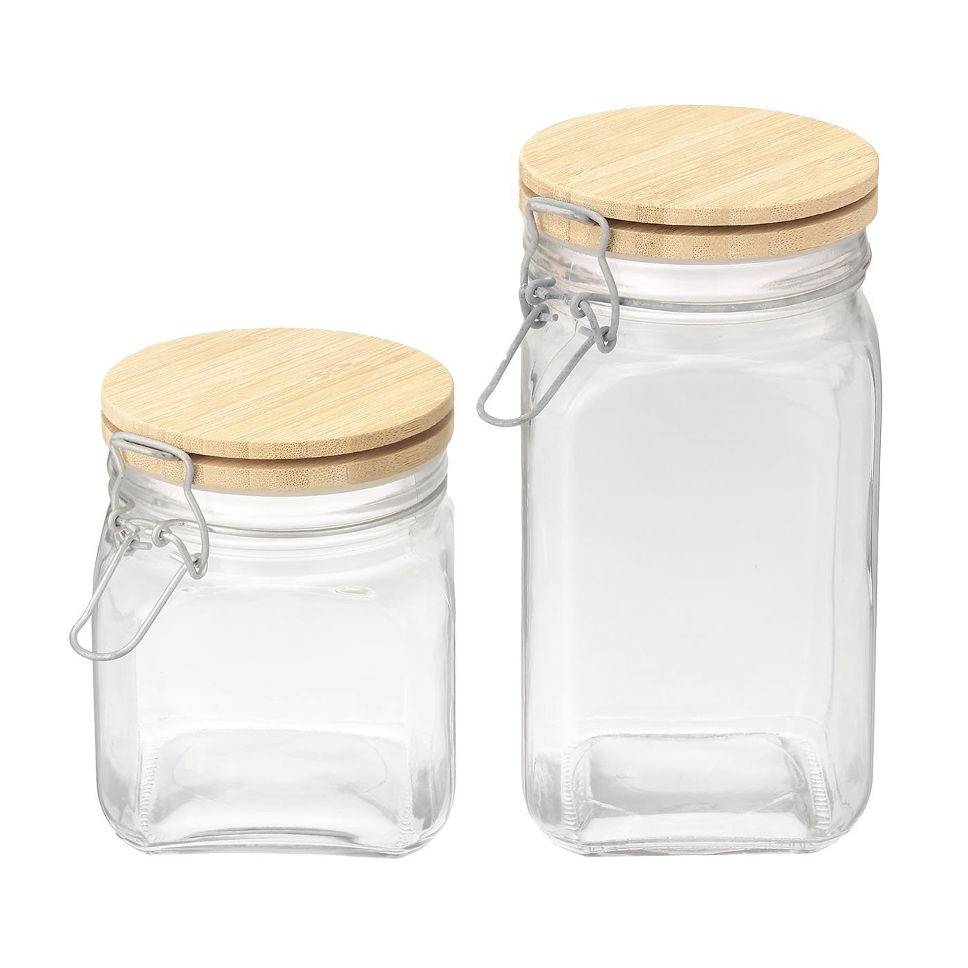 木蓋ガラスキャニスターM(容量:約1200ml) | TWO-ONE STYLEネット