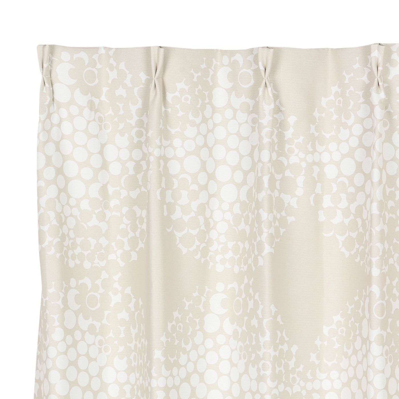 厚地カーテン ブルームボール100×178 2枚組 ベージュ | TWO-ONE STYLE