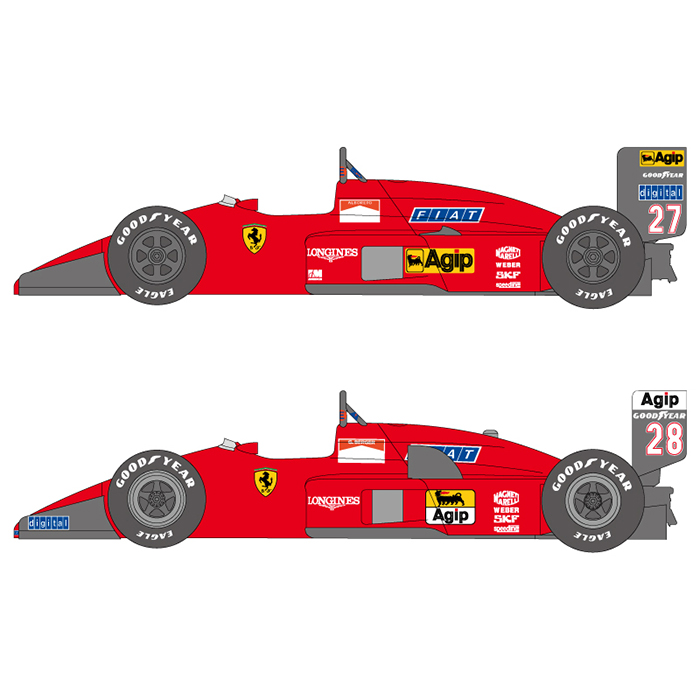 SHUNKO 1/20 フェラーリ F187 & F187/88C デカールセット フジミ対応