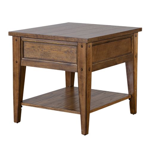 Liberty Furniture 110-OT1020 Boxed Drawer Construction End Table -