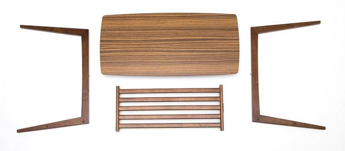 送料無料】カリモク60 リビングテーブル（大）ヴィンテージチーク色