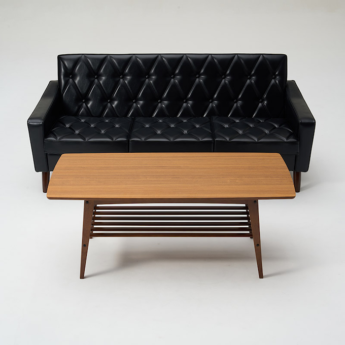 送料無料】カリモク60 リビングテーブル（大）ウォールナット色 - ー