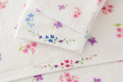 花柄しなやかタオル Aimer(エメ)なら [CONCENT]コンセント