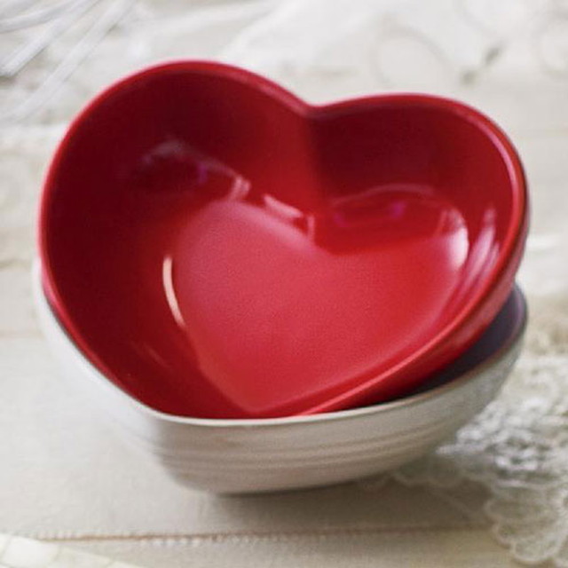 LE CREUSET (ル・クルーゼ) ハート・ディッシュ(S)(2枚入り) (チェリー