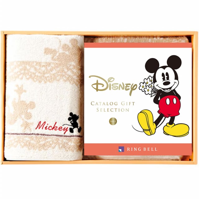 ディズニー カタログギフト(SMILEコース)+バスタオルセット [CONCENT