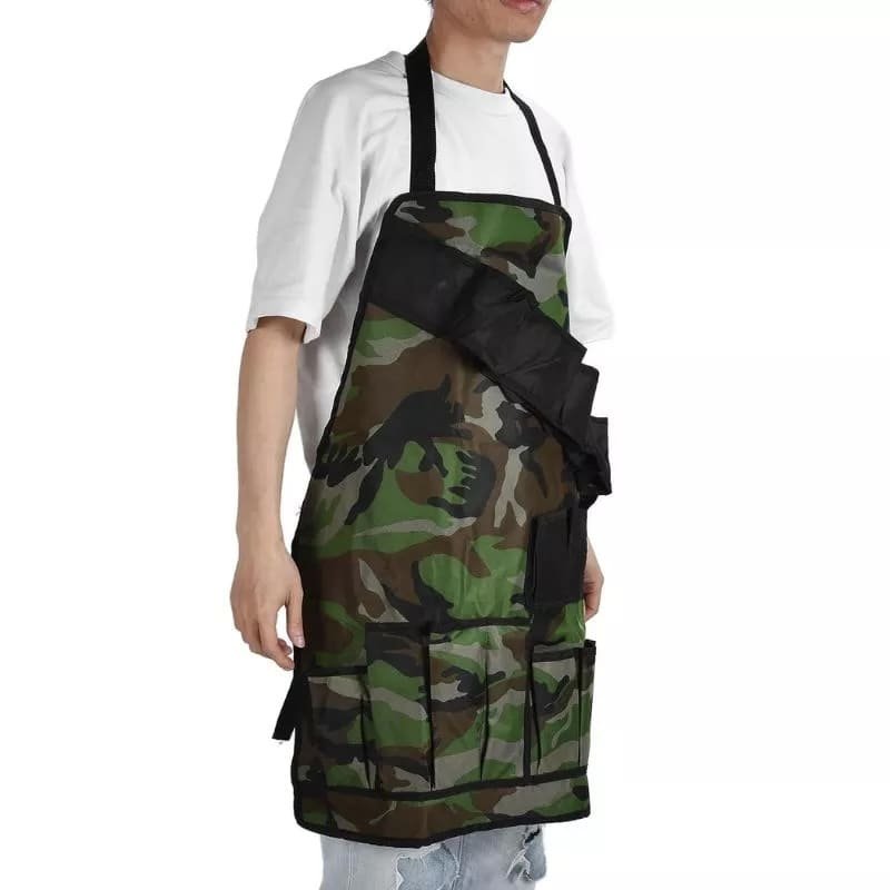 迷彩柄グリルエプロン - BBQグリルマスター迷彩柄エプロンミリタリー