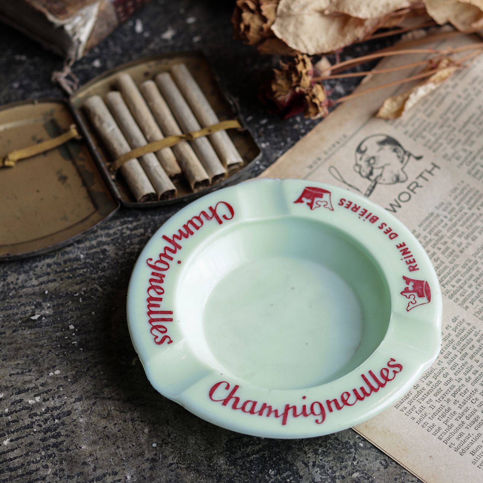 Champigneulles 灰皿 ビール 1950s フランス | corne/コルネ