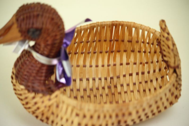 北欧 籐の鳥/かご 小物入れ W-588 北欧雑貨と食器通販のcoco varie