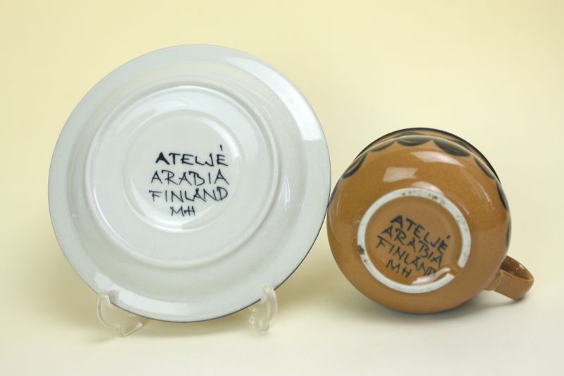 ARABIA Ateljeアラビア アトリエ/カップ＆ソーサー - 北欧雑貨と北欧