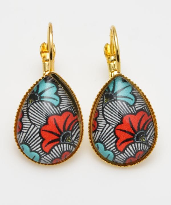 アフリカガラスドロップピアス(AFRICA C): 『チャイハネ』公式通販