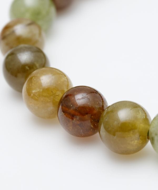 グリーンガーネットMIXブレスレット 8mm(ｲﾝﾄﾞ): 『岩座(いわくら