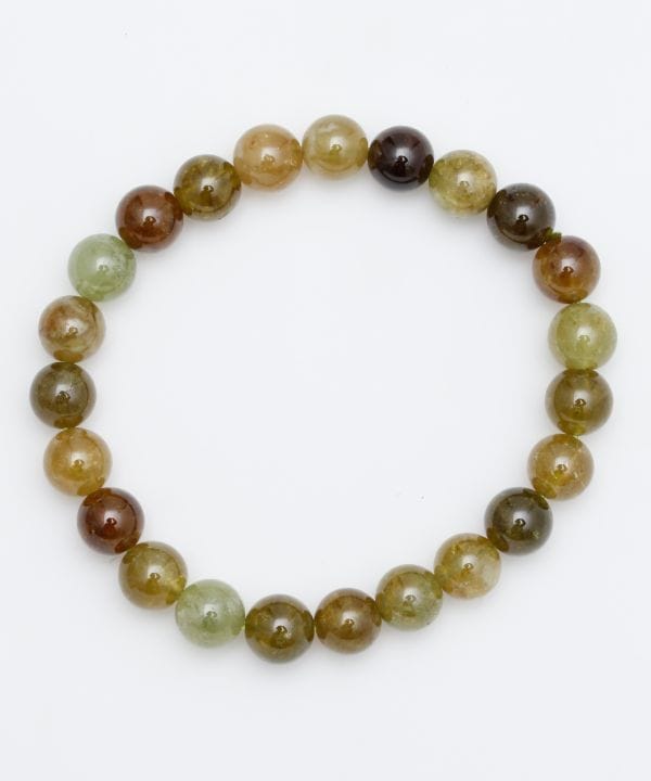 グリーンガーネットMIXブレスレット 8mm(ｲﾝﾄﾞ): 『岩座(いわくら