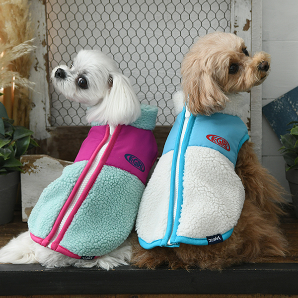 X-girl（エックスガール）オーバルロゴフリース | 犬服・ドックウェア