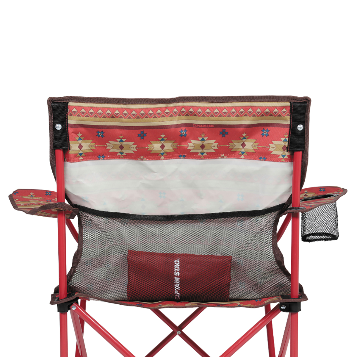 CSネイティブ ラウンジチェア(レッド) - アウトドア・キャンプ用品