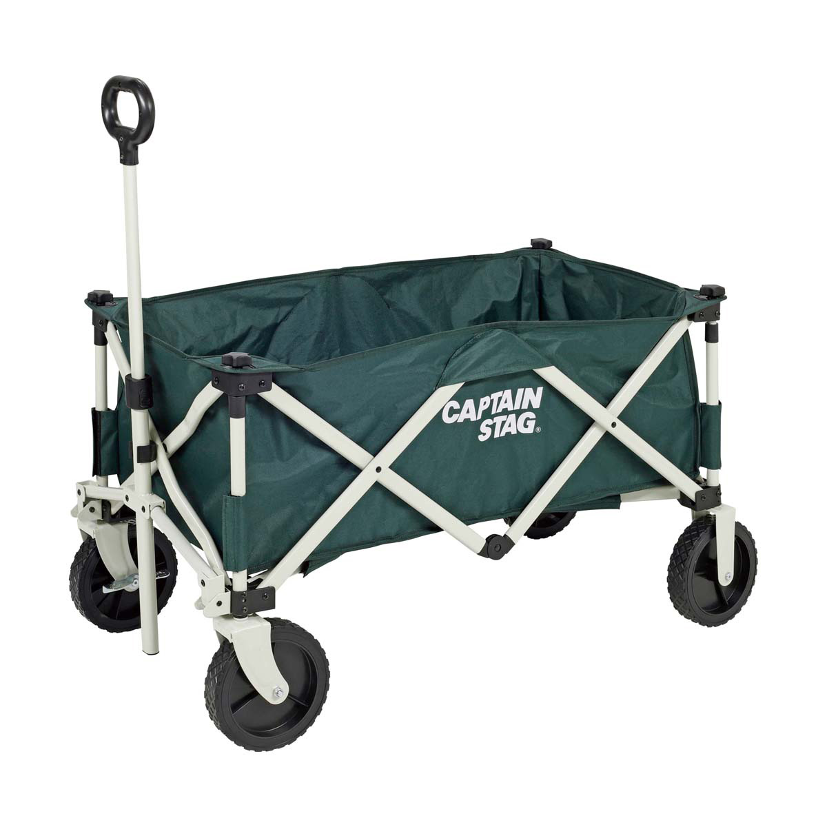 CS 収束型4輪キャリー グリーン - アウトドア・キャンプ用品