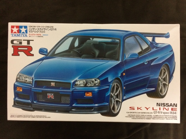 1/24 タミヤ R34 GT-R製作 -開封編- ｜カートイワークス