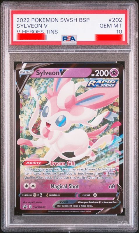 ニンフィアV 海外版 英語版 プロモ Sylveon V - SWSH202 - PSA10【Card