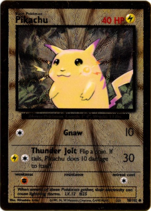 ピカチュウ 海外版 英語版 メタルカード プロモ Pikachu 58/102