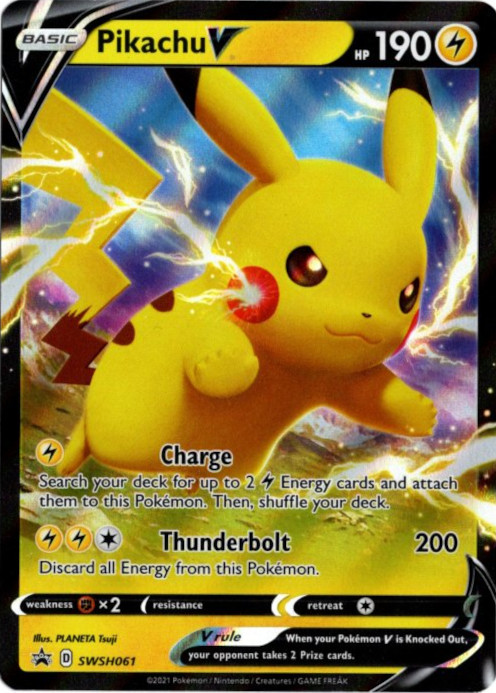 ピカチュウV 海外版 英語版 プロモ Pikachu V - SWSH061 -【Card Chicken】