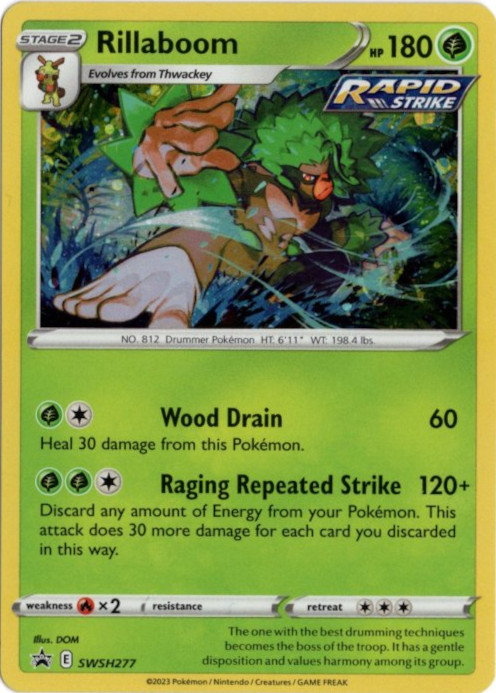 ゴリランダー 海外版 英語版 ホロ プロモ Rillaboom - SWSH277 - 海外