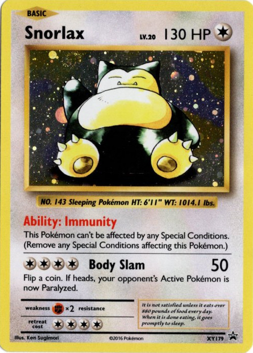 カビゴン 海外版 英語版 プロモ Snorlax - XY179 -【Card Chicken】