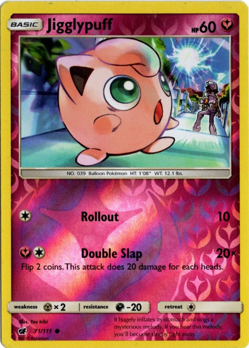 プリン 海外版 英語版 リバホロ Jigglypuff - 71/111 -【Card Chicken】