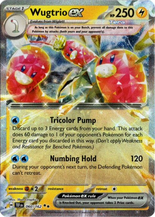 ウミトリオex 海外版 英語版 Wugtrio ex - 060/162 -【Card Chicken】