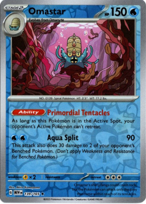 オムスター 海外版 英語版 リバホロ Omastar - 139/165 -【Card Chicken】