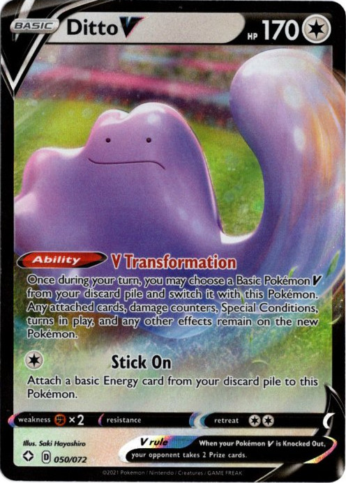 メタモンV 海外版 英語版 Ditto V - 050/072 -【Card Chicken】