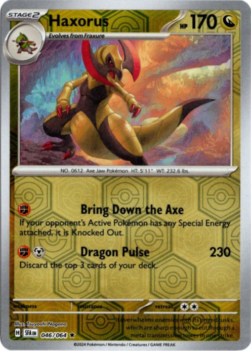 オノノクス 海外版 英語版 リバホロ Haxorus - 046/064 -【Card Chicken】