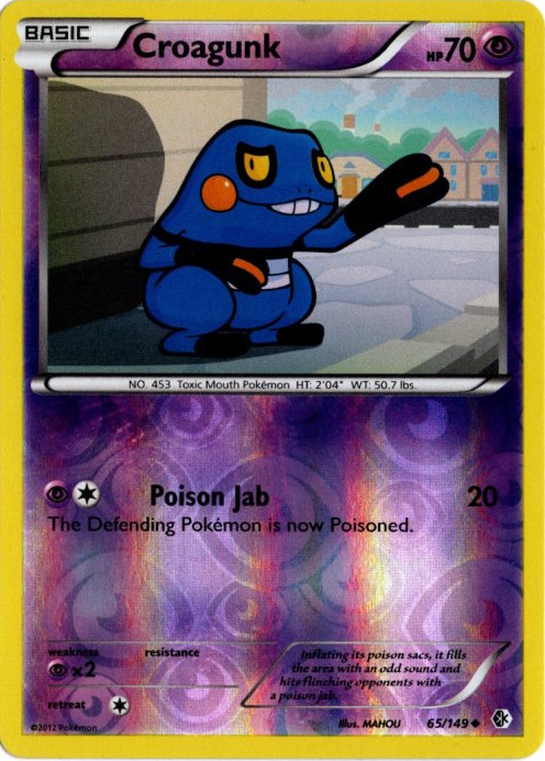 グレッグル 海外版 英語版 リバホロ Croagunk - 65/149 -【Card Chicken】