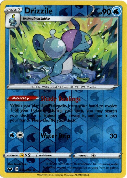 ジメレオン 海外版 英語版 リバホロ Drizzile - 056/202 -【Card Chicken】