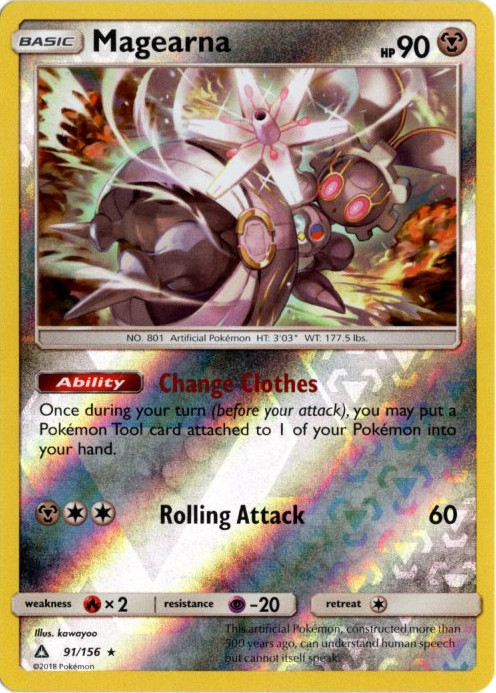 マギアナ 海外版 英語版 リバホロ Magearna - 91/156 -【Card Chicken】