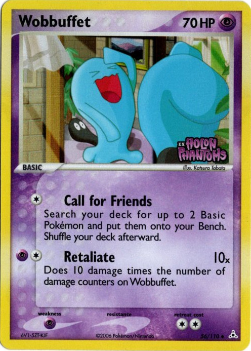 ソーナンス 海外版 英語版 リバホロ Wobbuffet - 56/110 -【Card Chicken】