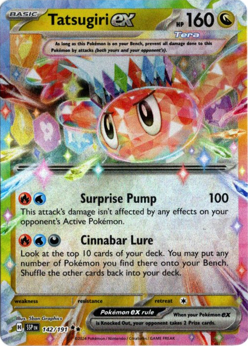 シャリタツex 海外版 英語版 Tatsugiri ex - 142/191 -【Card Chicken】