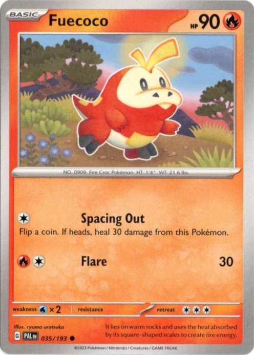 ホゲータ 海外版 英語版 Fuecoco - 035/193 -【Card Chicken】