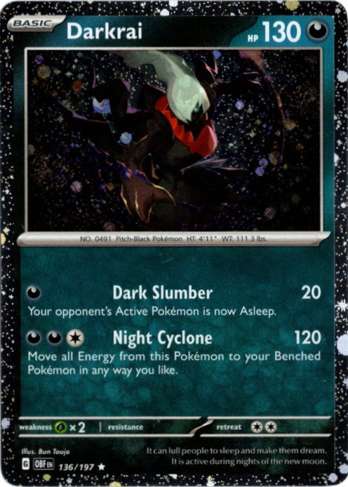 ダークライ 海外版 英語版 ホロ プロモ Darkrai - 136/197 -【Card