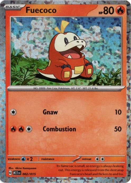 ホゲータ 海外版 英語版 マクドナルド プロモ Fuecoco - 002/015