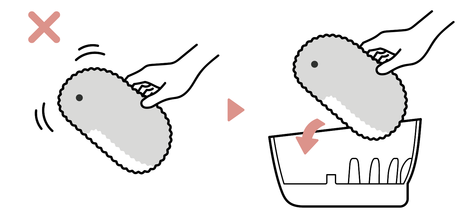 Moflinをハウスに置いて充電するとき、うまく充電できません。 | CASIO